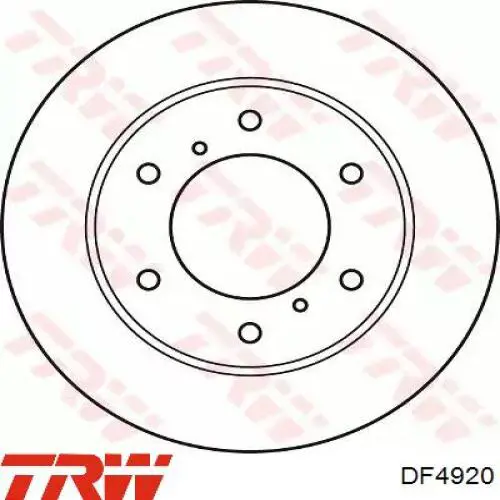 Передние тормозные диски DF4920 TRW