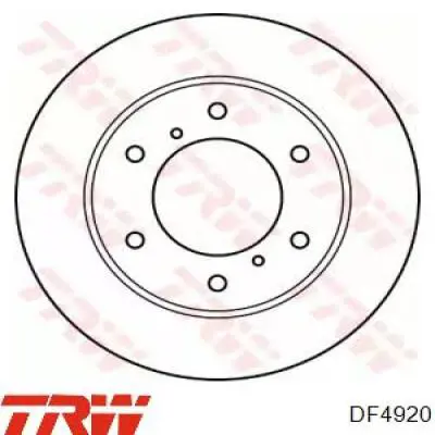 Диск гальмівний передній DF4920 TRW