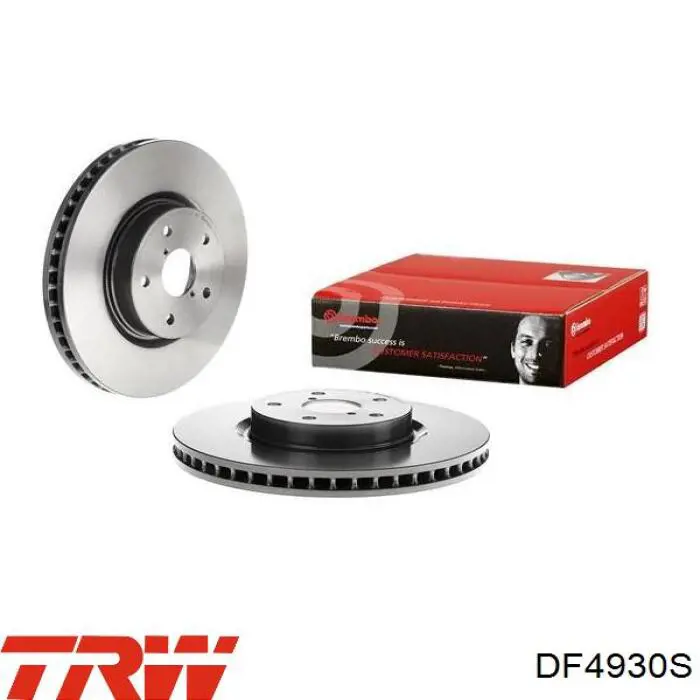 Передние тормозные диски DF4930S TRW