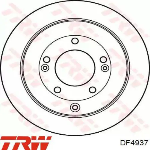 Тормозные диски DF4937 TRW