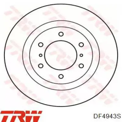 Передние тормозные диски DF4943S TRW