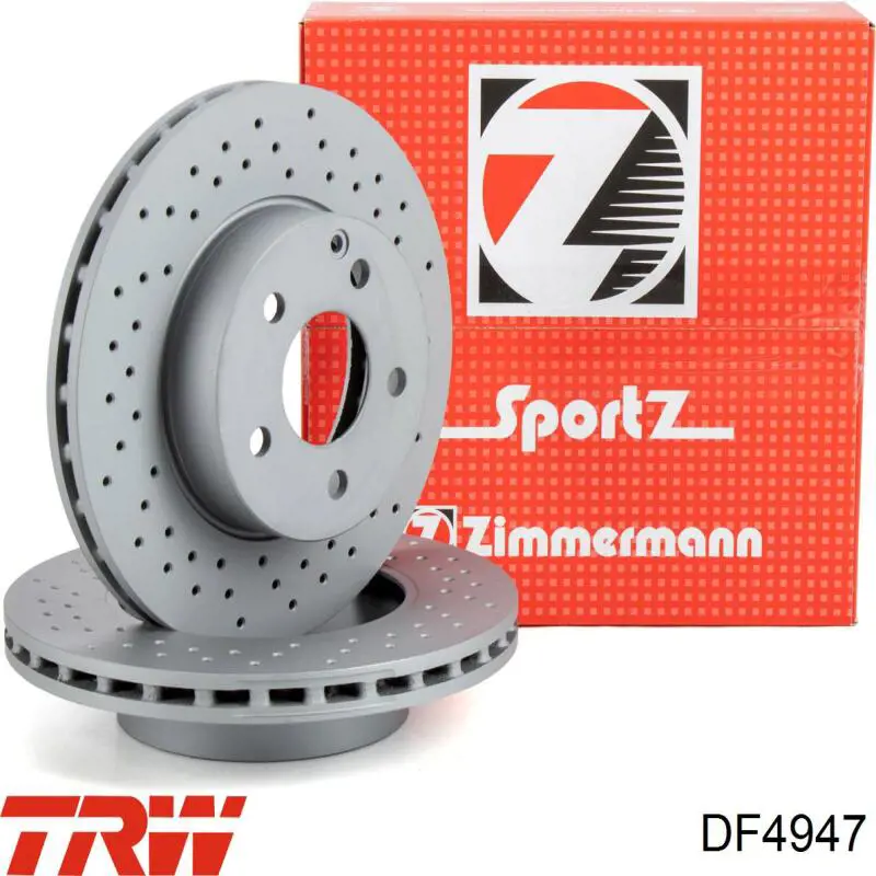 Передние тормозные диски DF4947 TRW