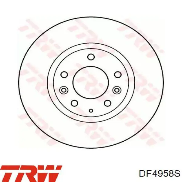 Передние тормозные диски DF4958S TRW