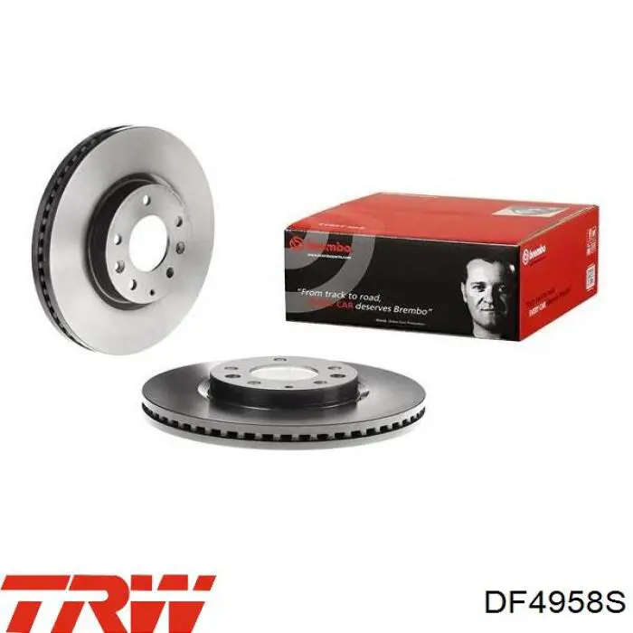 Передние тормозные диски DF4958S TRW