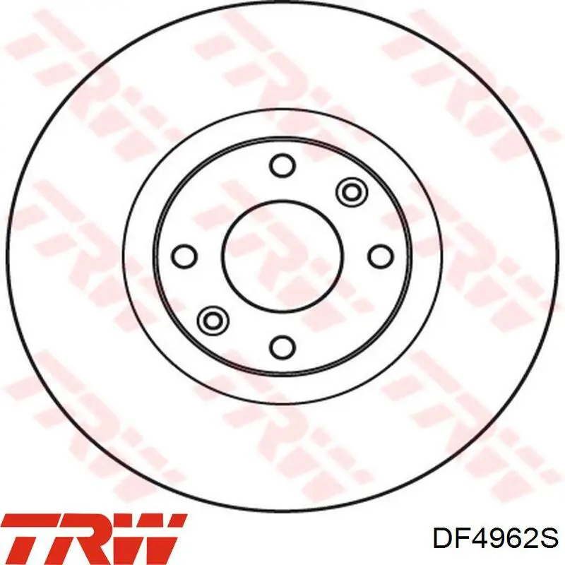 Передние тормозные диски DF4962S TRW