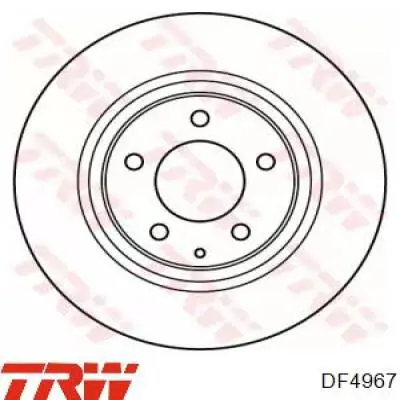 Задний тормозной диск TRW DF4967 цена, от 38.80 USD