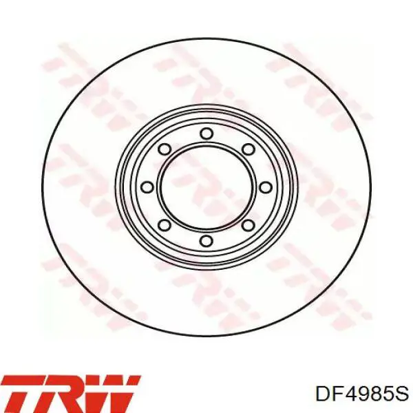 DF4985S TRW диск тормозной задний