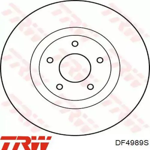 Диск гальмівний передній DF4989S TRW