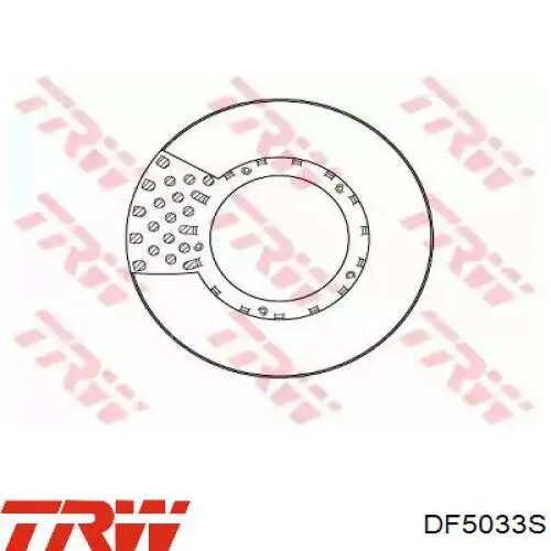 DF5033S TRW диск тормозной задний
