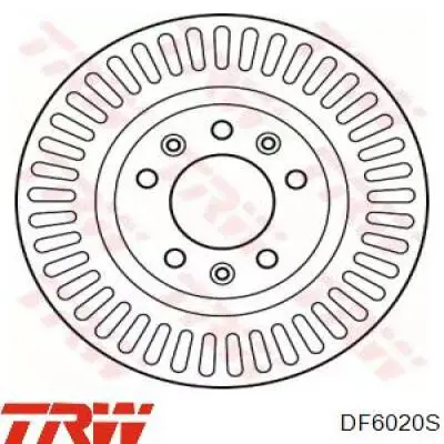 Передние тормозные диски DF6020S TRW