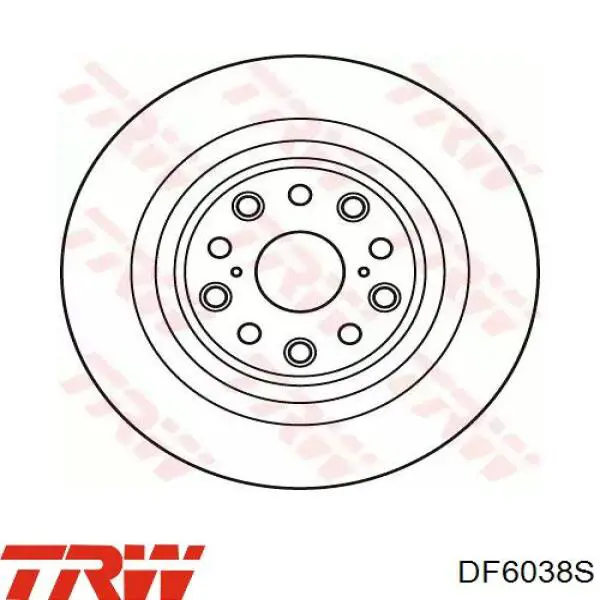 Тормозные диски DF6038S TRW