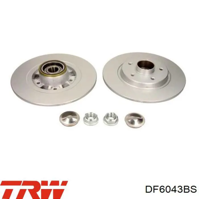 Тормозные диски DF6043BS TRW