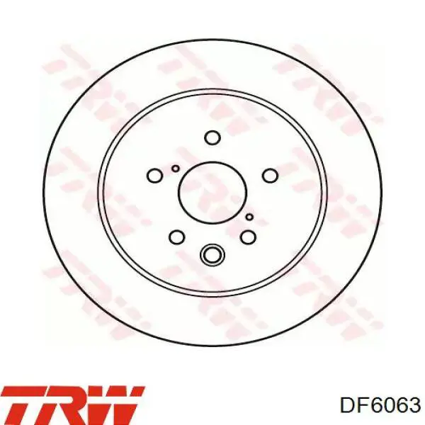 Тормозные диски DF6063 TRW