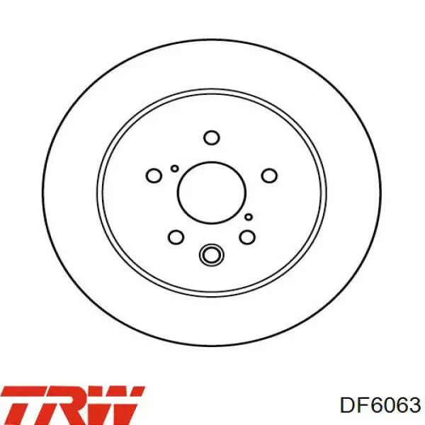 Купить DF6063 TRW Диск тормозной задний