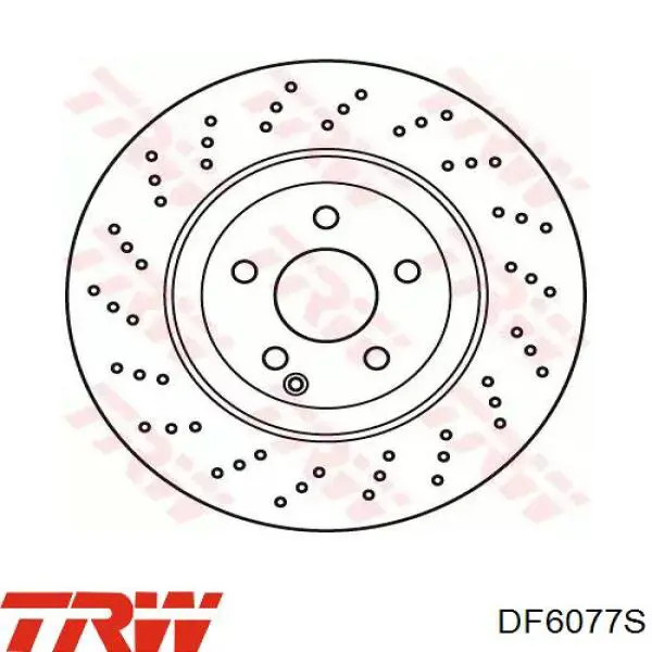 DF6077S TRW диск тормозной передний