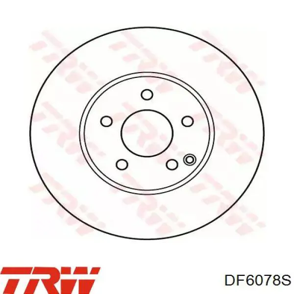 DF6078S TRW диск тормозной передний