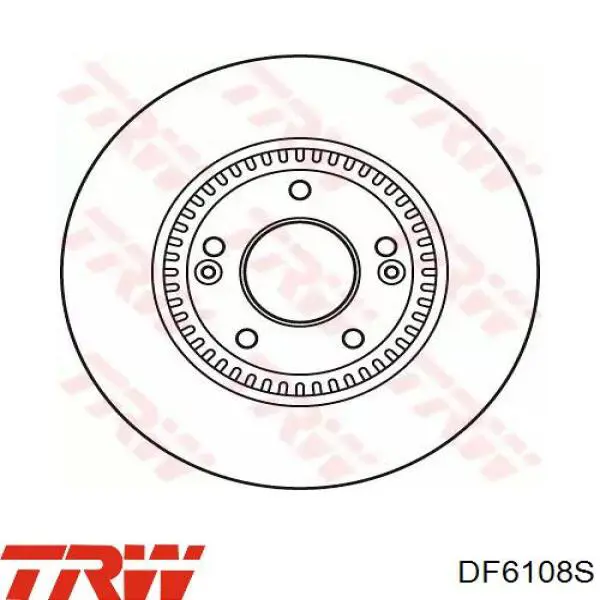 DF6108S TRW диск тормозной передний