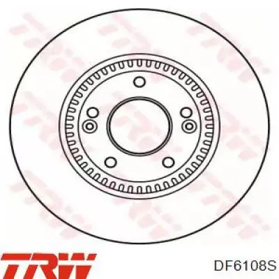 Тормоз дисковый передний TRW DF6108S цена, от 48.61 USD