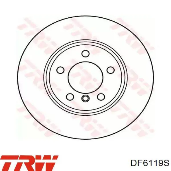 Передние тормозные диски DF6119S TRW