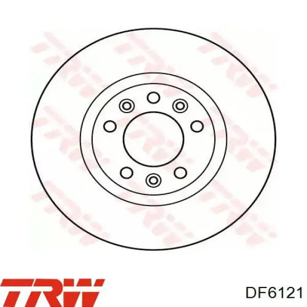 Передние тормозные диски DF6121 TRW