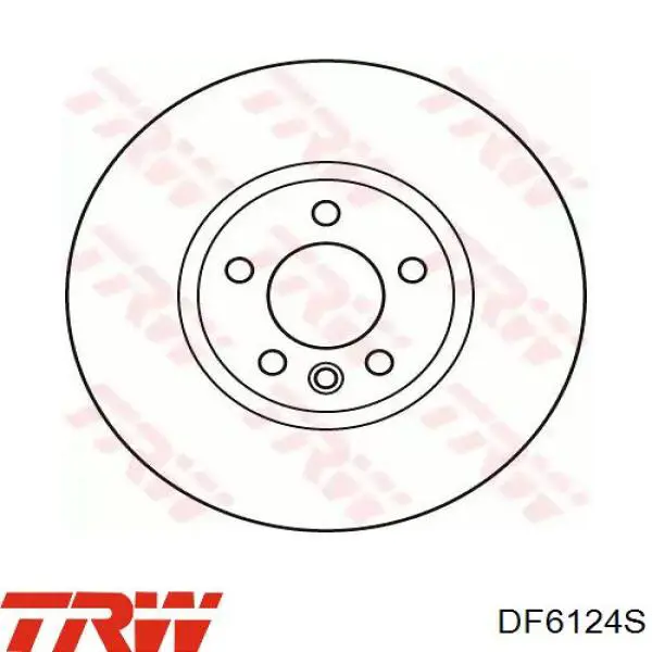 Передние тормозные диски DF6124S TRW