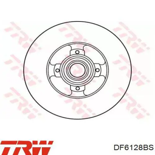 Задний тормозной диск TRW DF6128BS цена, от 111.88 USD