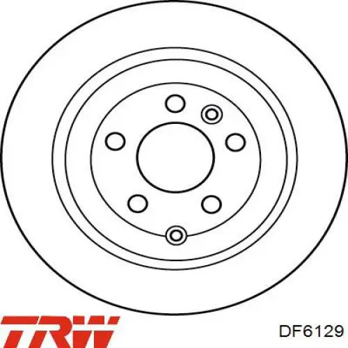 Задний дисковый тормоз TRW DF6129