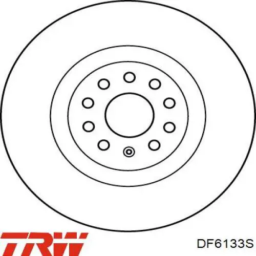 Тормоз дисковый передний TRW DF6133S цена, от 86.98 USD