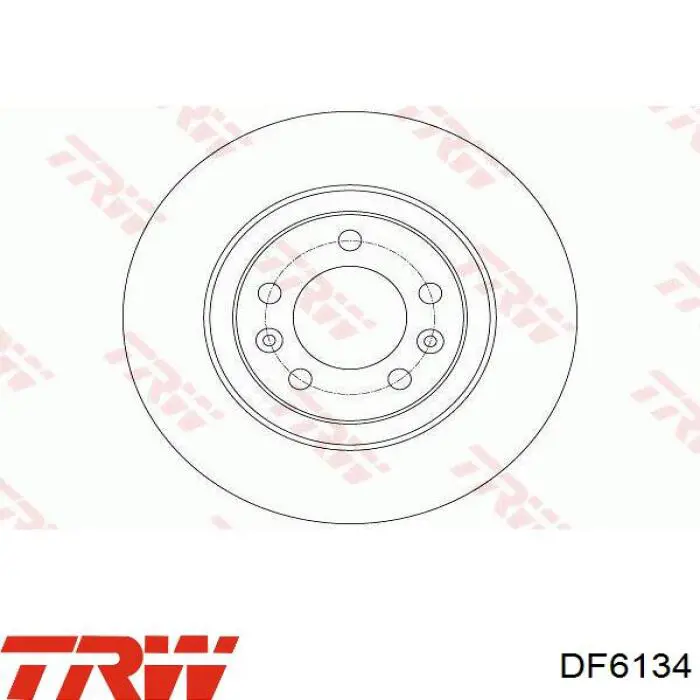 Купить DF6134 TRW Диск тормозной задний