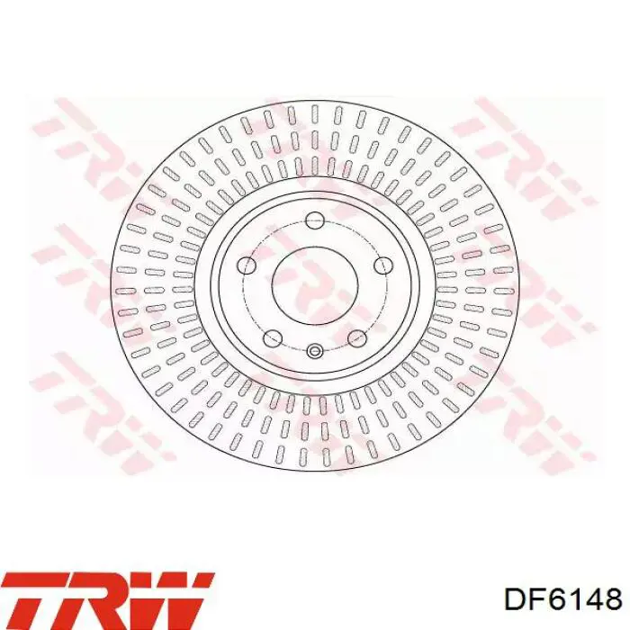 Диск гальмівний передній DF6148 TRW