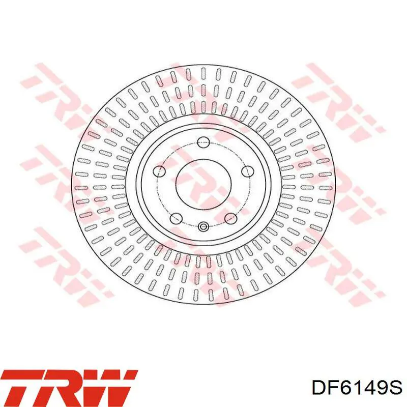 Передний тормозной диск TRW DF6149S