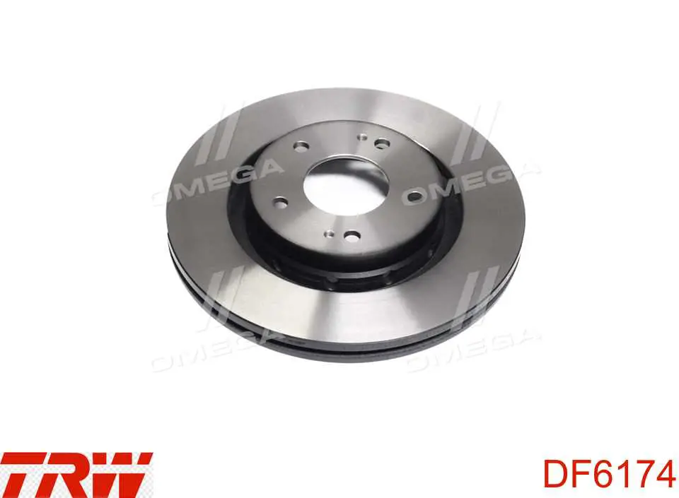DF6174 TRW диск тормозной передний