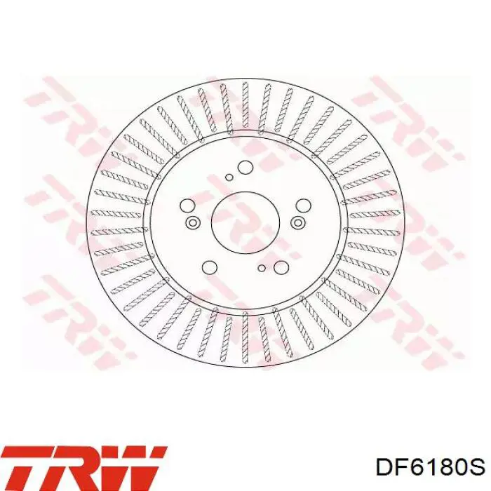 Передние тормозные диски DF6180S TRW