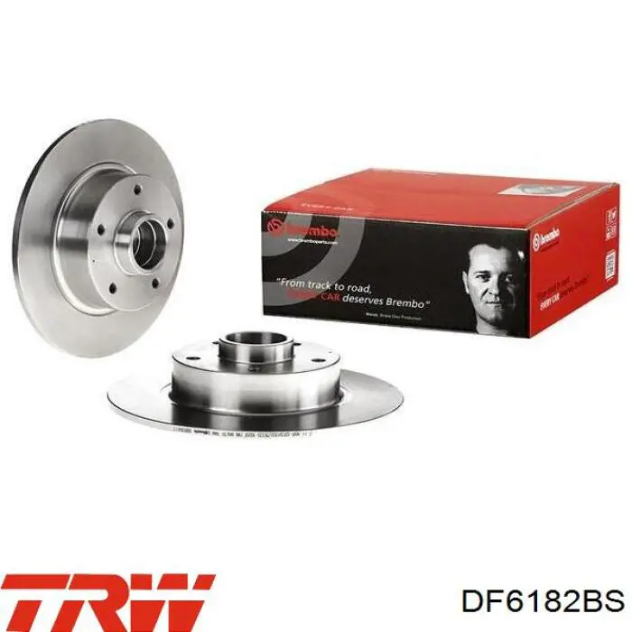 Задний тормозной диск TRW DF6182BS цена, от 77.00 USD