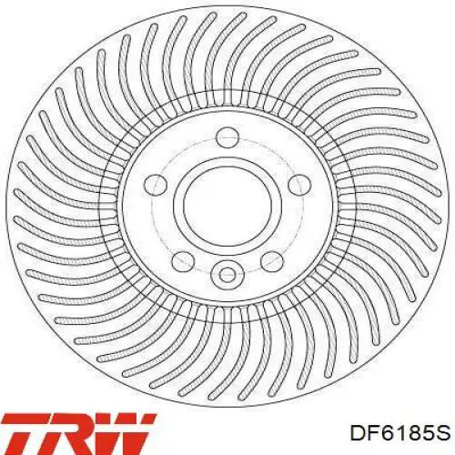 Передние тормозные диски DF6185S TRW