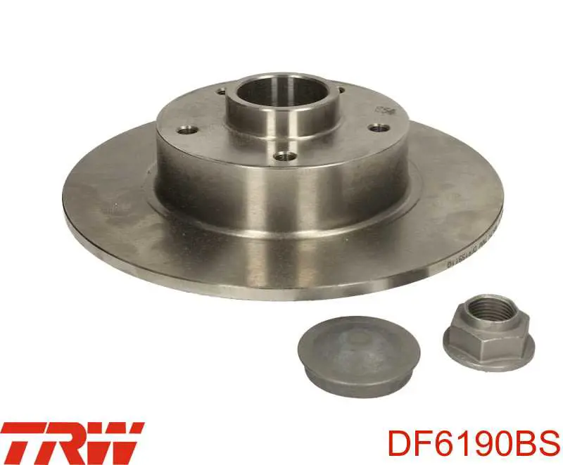 DF6190BS TRW диск тормозной задний