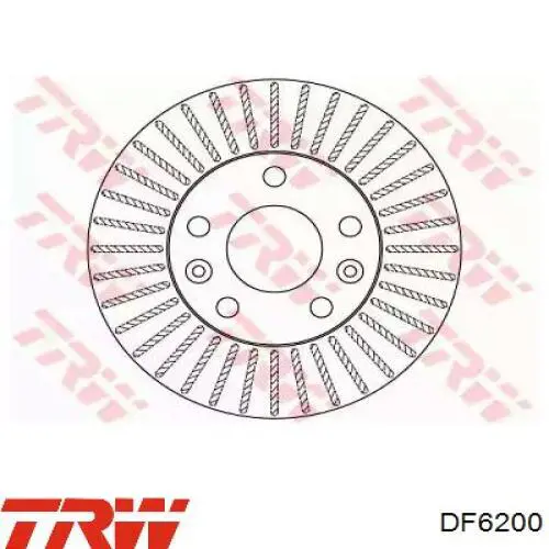 Передние тормозные диски DF6200 TRW