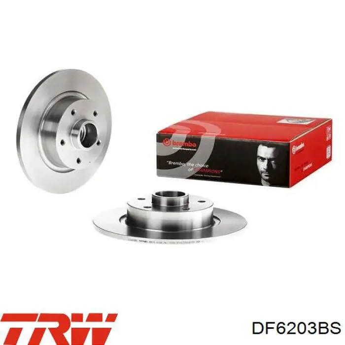 Задний дисковый тормоз TRW DF6203BS