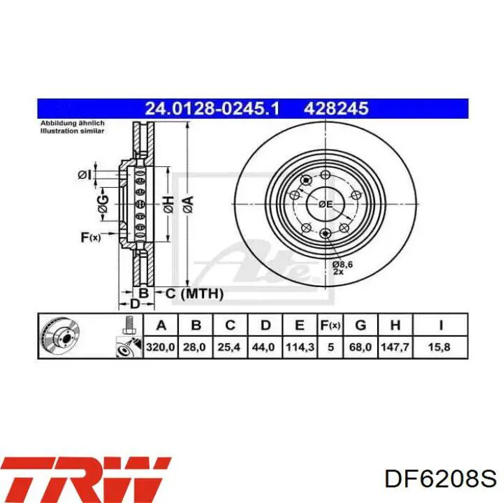 BDS1186 Jurid/Bendix Диск тормозной передний