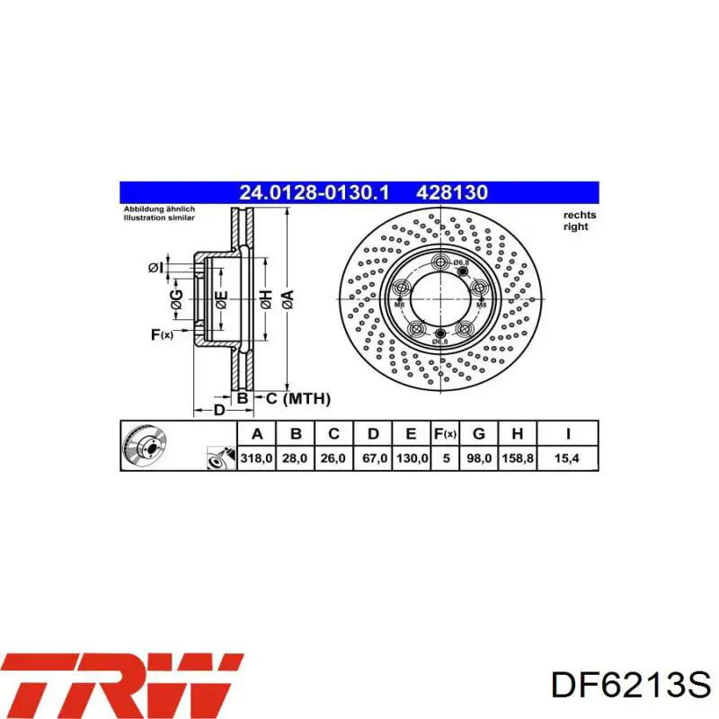 Передние тормозные диски 44094 Febi