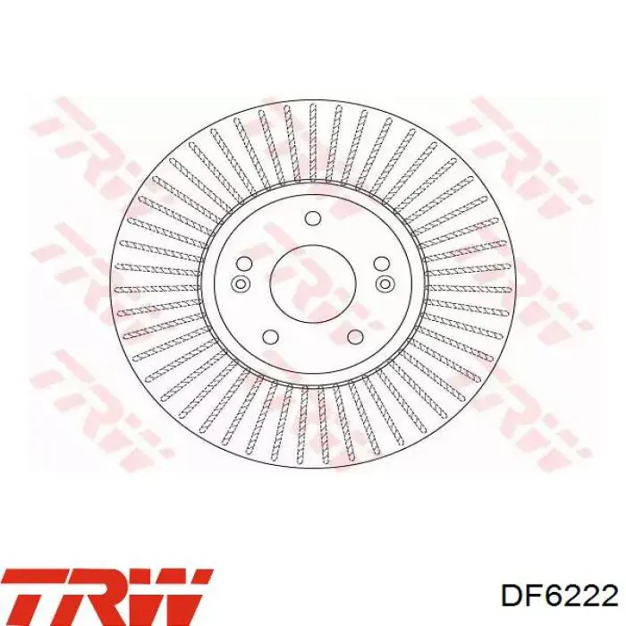 Передние тормозные диски DF6222 TRW