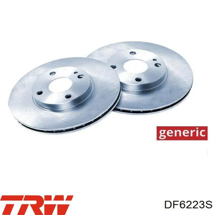 Тормоз дисковый передний TRW DF6223S цена, от 65.37 USD