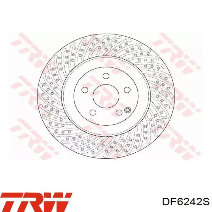 DF6242S TRW диск тормозной передний