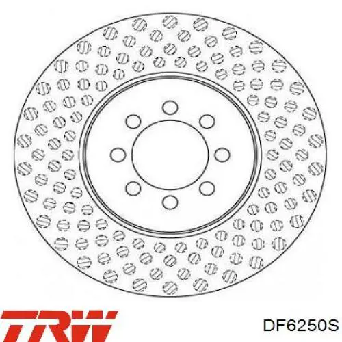 Передние тормозные диски DF6250S TRW