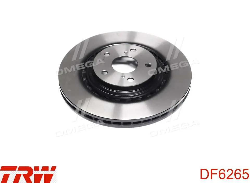 DF6265 TRW диск тормозной передний
