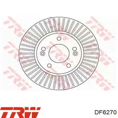 DF6270 TRW тормозные диски