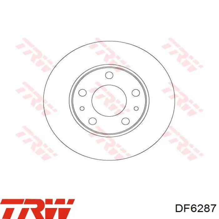 Тормозные диски DF6287 TRW