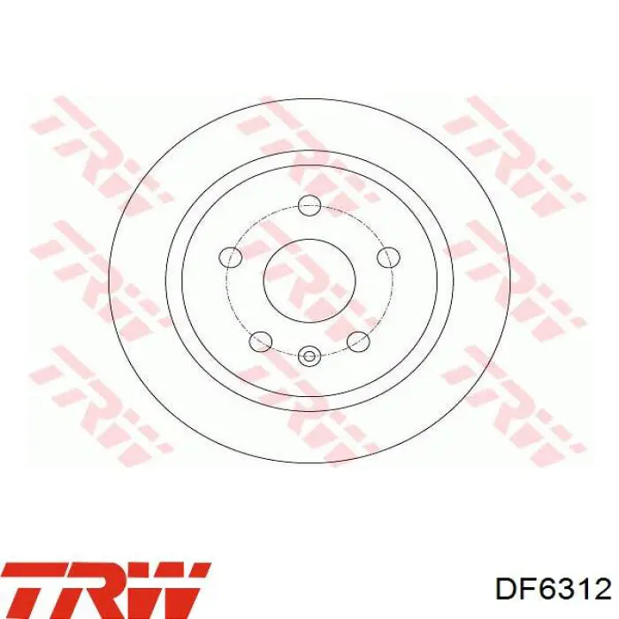 Тормозные диски DF6312 TRW