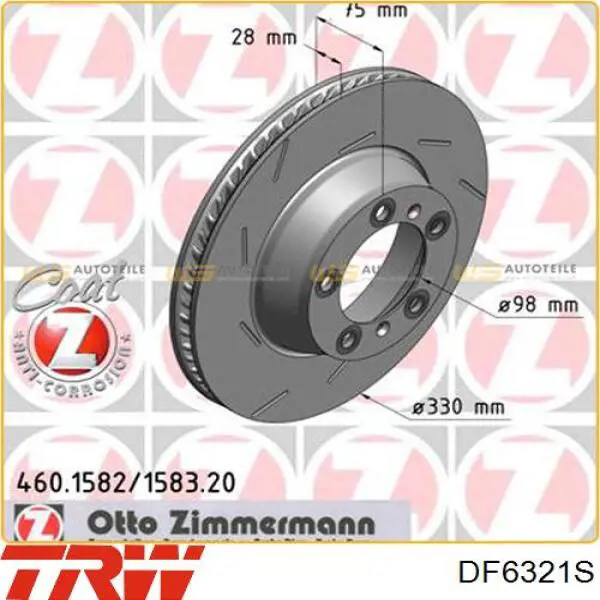Задний тормозной диск Brembo 09C87831 цена, от 125.95 USD