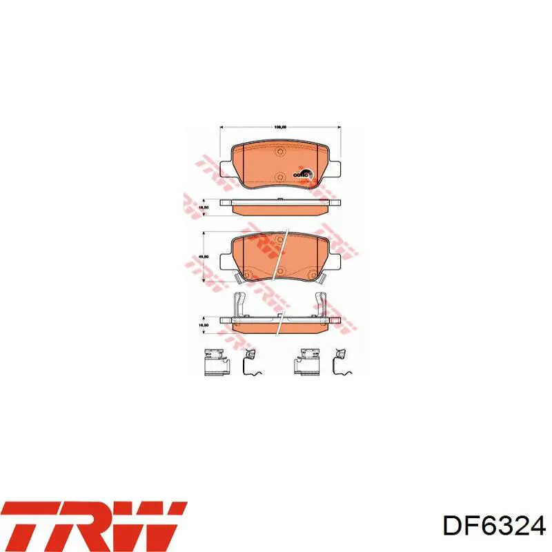 Тормозные диски DF6324 TRW